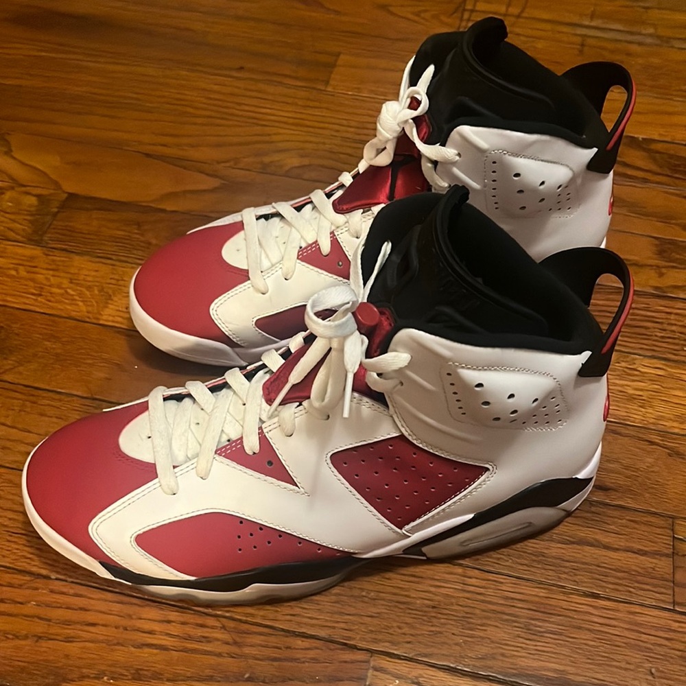 Jordan 6 Classic Red and White Carmines 😍❤️💯 Men’s size 12